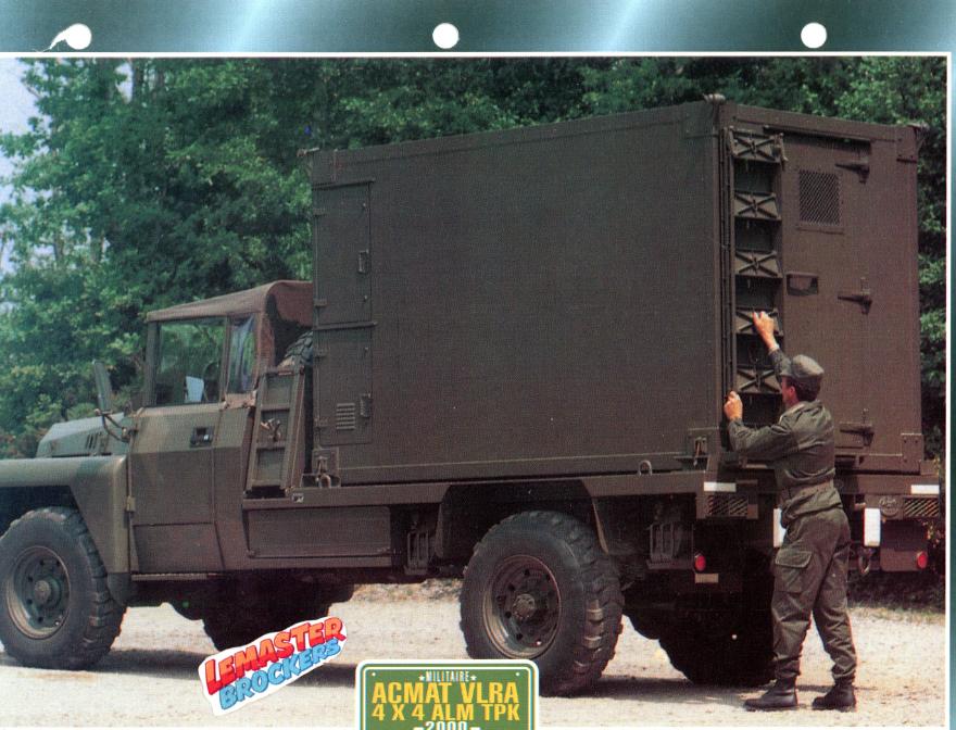 FICHE COLLECTION ACMAT VLRA 4X4 ALM TPK 2000