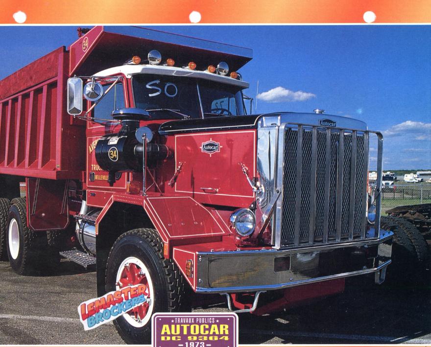 FICHE COLLECTION AUTOCAR DC 9364 1973