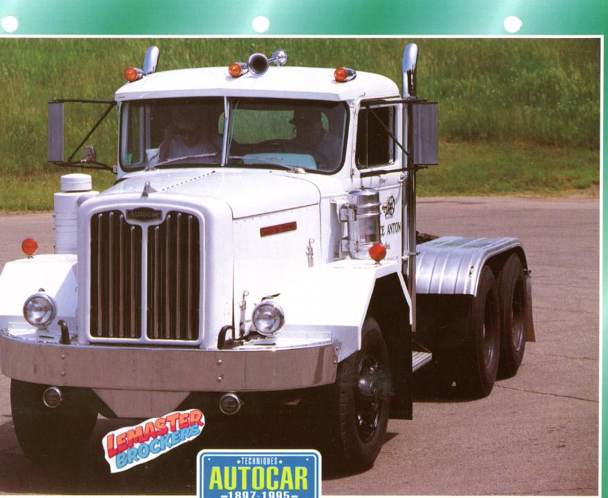 FICHE COLLECTION AUTOCAR 1897-1995