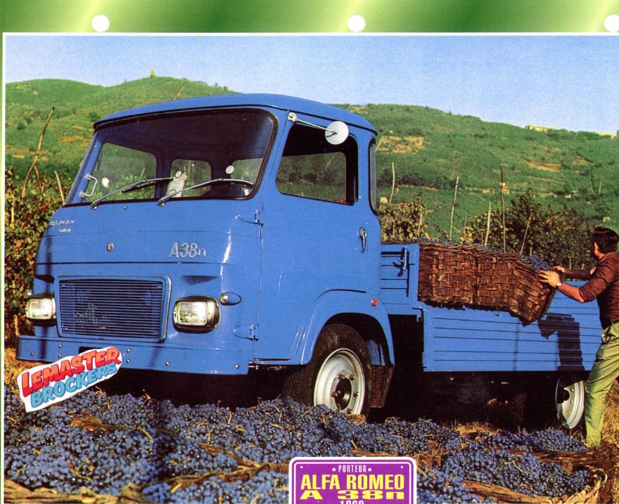 FICHE COLLECTION ALFA ROMEO A38N 1968