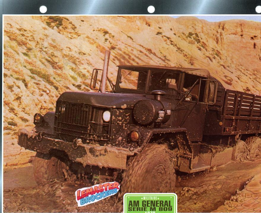 FICHE COLLECTION AM GENERAL SERIE M809 1978
