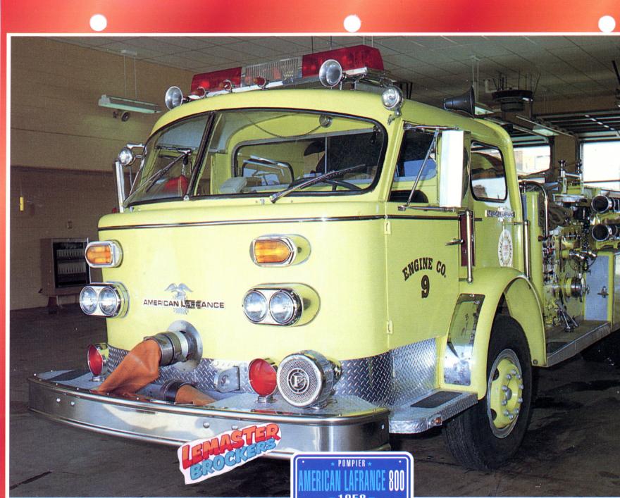 POMPIER AMERICAN LAFRANCE 800 1958