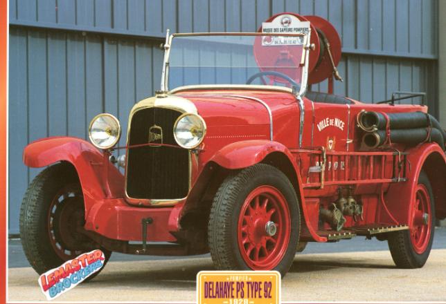 POMPIER DELAHAYE PS TYPE 92 1929