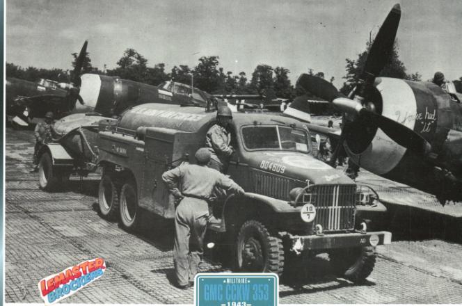 FICHE COLLECTION MILITAIRE GMC CCKW 353 1943 - FICHES CAMION