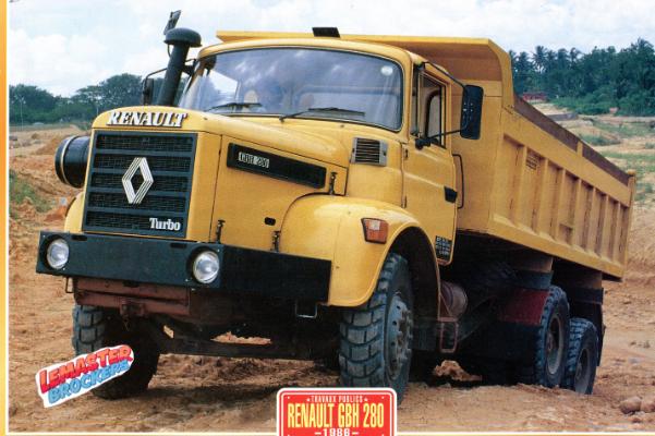 Camion benne Renault GBH 280 1982 occasion à vendre - 1594092 Camion benne Renault GBH 280 1982 occasion à vendre - 1594092