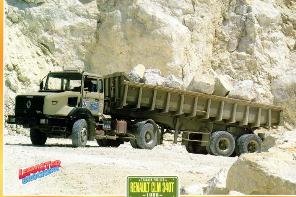 FICHE COLLECTION RENAULT CLM 340T 1988