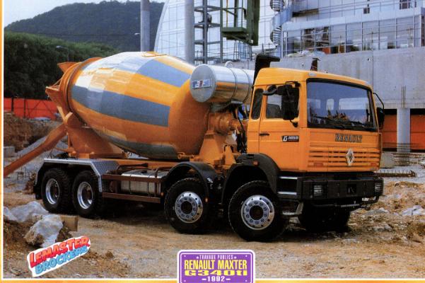 FICHE COLLECTION RENAULT MAXTER G340TI 1992