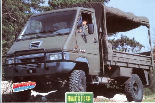 FICHE COLLECTION RENAULT B110 4X4 1996