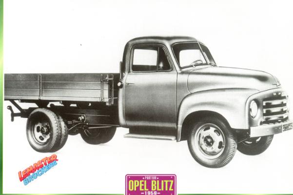 FICHE COLLECTION OPEL BLITZ 1959