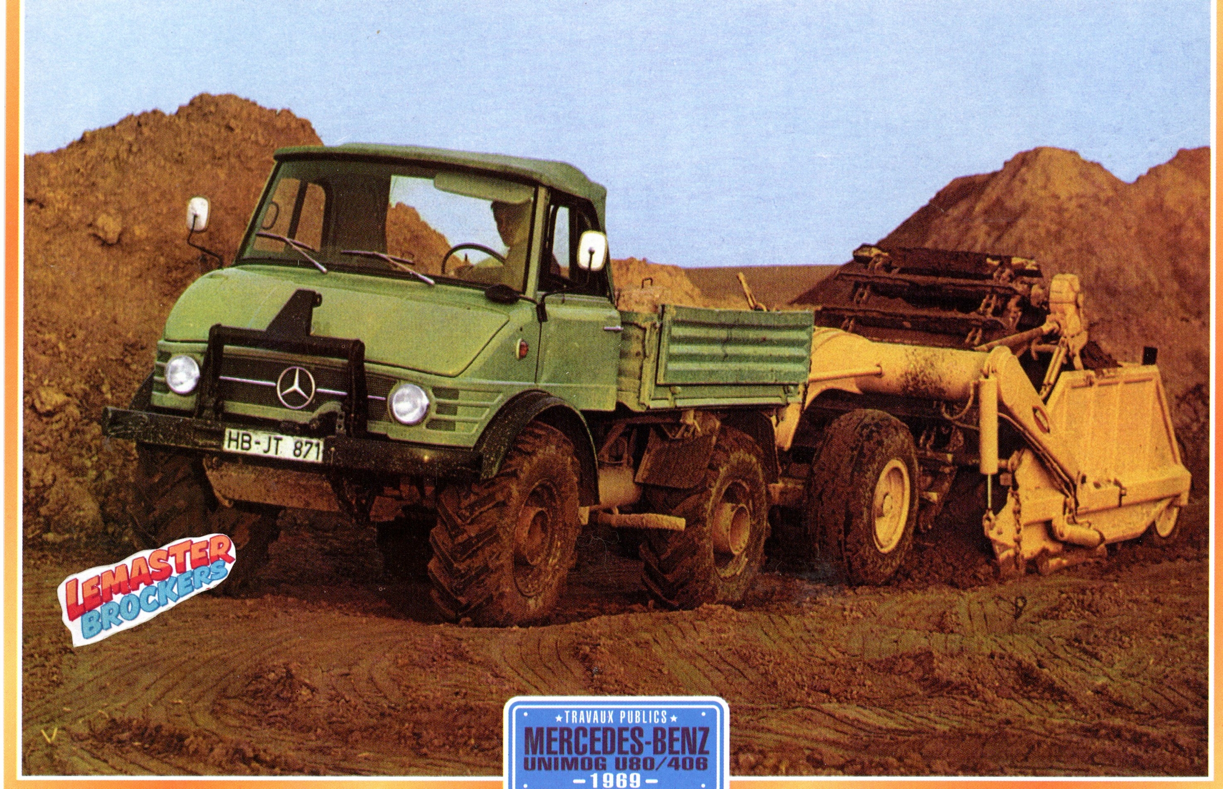 FICHE COLLECTION MERCEDES UNIMOG U 80 406 4X4 1969