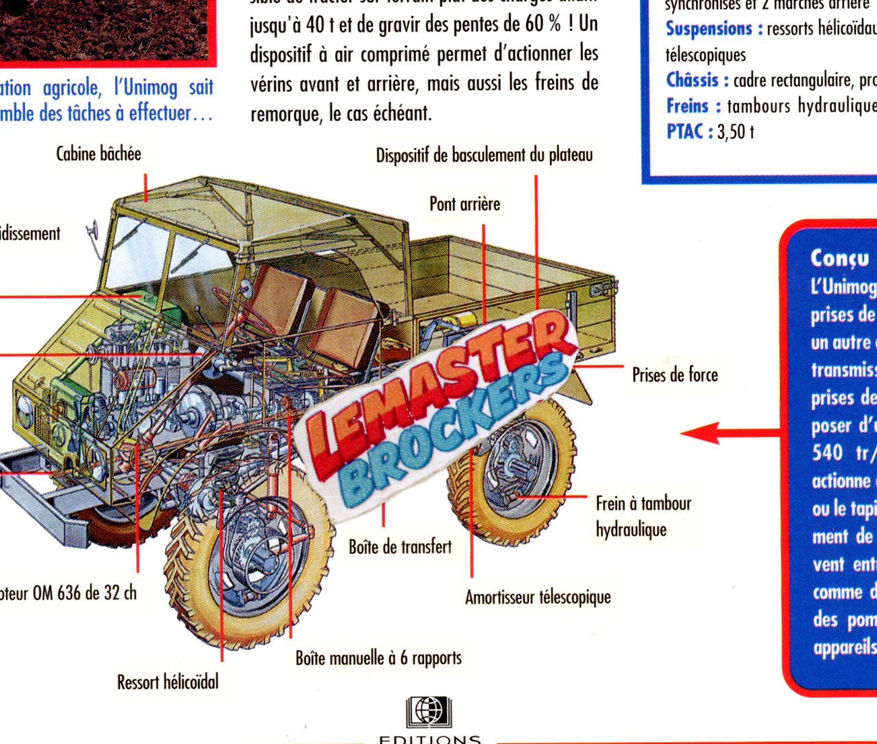 FICHE MERCEDES UNIMOG 30 4X4 1960
