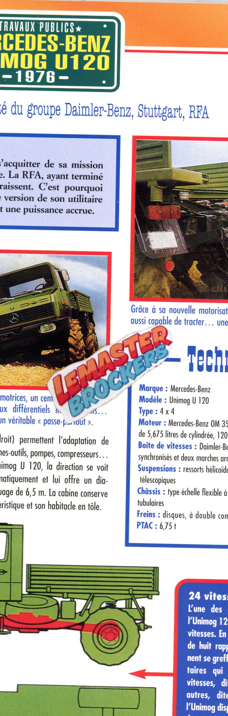 MERCEDES UNIMOG U120 4X4 1976