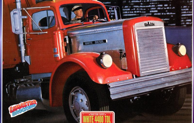 FICHE CAMION WHITE 4400 TDL 1962
