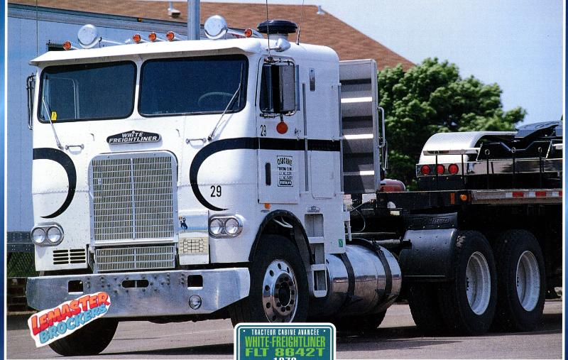 FICHE CAMION WHITE-FREIGHTLINER FLT 8842T 1970