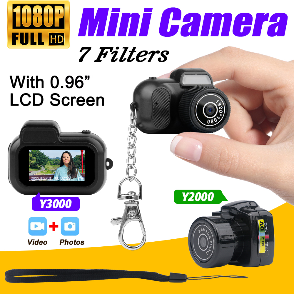 MINI CAMERA VINTAGE Y3000 HD 1080P - PORTE-CLES ORIGINAL