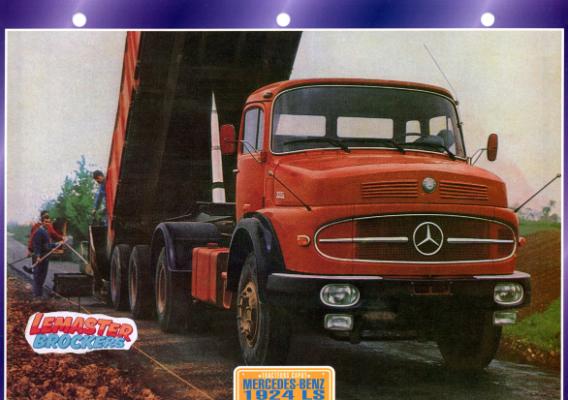 FICHE COLLECTION MERCEDES LS 1924 1972