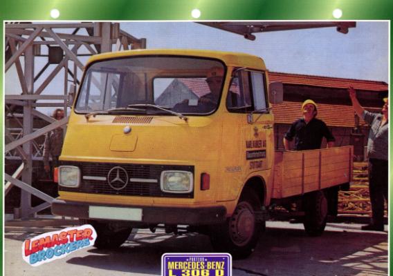 FICHE COLLECTION MERCEDES L306D 1974
