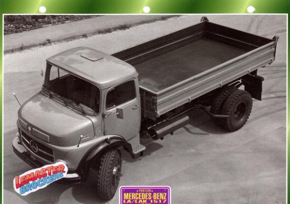 FICHE COLLECTION MERCEDES LA LAK 1517 1970