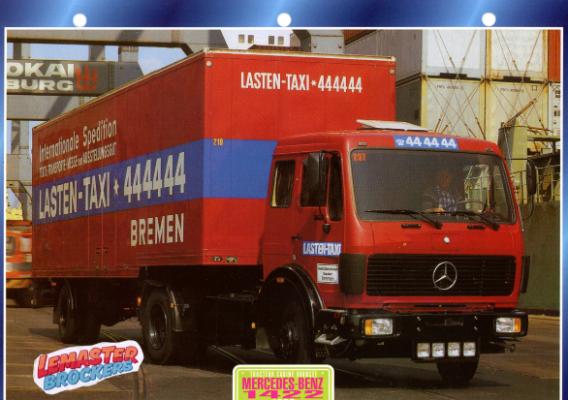 FICHE COLLECTION MERCEDES 1422 1983