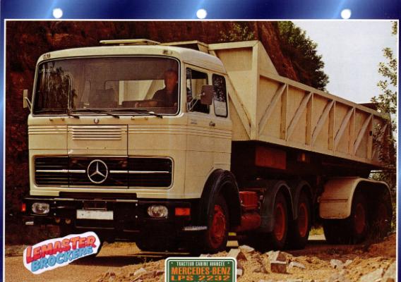 FICHE COLLECTION MERCEDES LPS 2232 1974