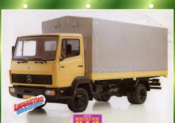 FICHE COLLECTION MERCEDES 814 1984