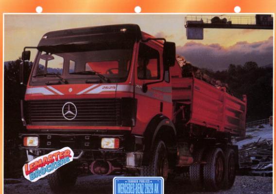 FICHE COLLECTION MERCEDES 2629 AK 1989