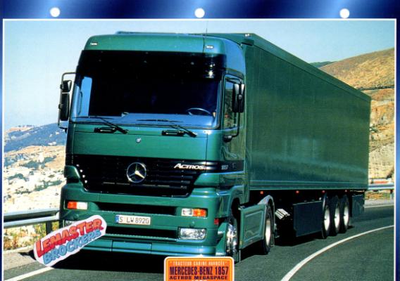 MERCEDES 1857 ACTROS MEGSPACE 1997