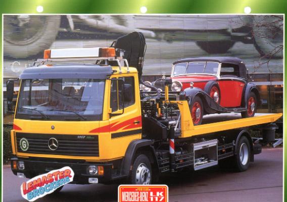 FICHE CAMION MERCEDES LK 117  1996 "170V CABRIOLET B"