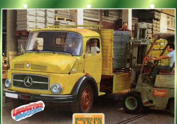 FICHE COLLECTION MERCEDES L1513 1970
