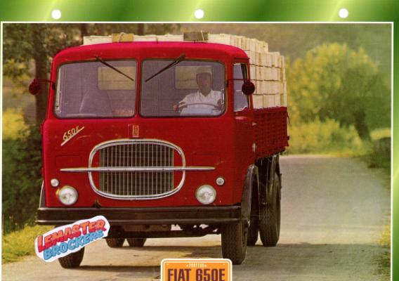 FICHE COLLECTION FIAT 650E 1961