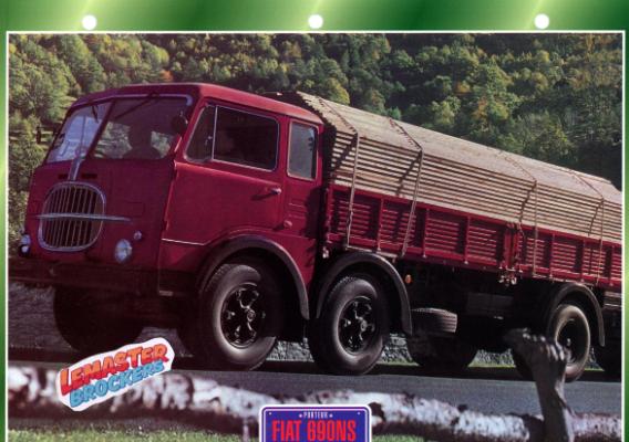 FICHE CAMION FIAT 690 NS 1962