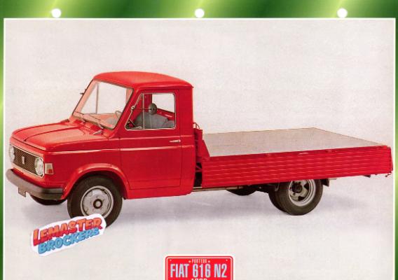 FICHE COLLECTION FIAT 616 N2 1968