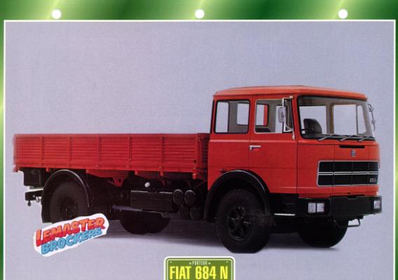 FICHE COLLECTION FIAT 684 N 1971