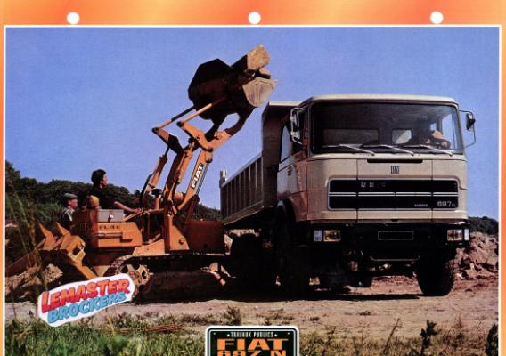 FICHE CAMION FIAT 697 N 1974