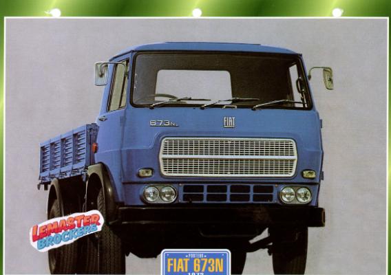 FICHE CAMION FIAT 673 N 1972
