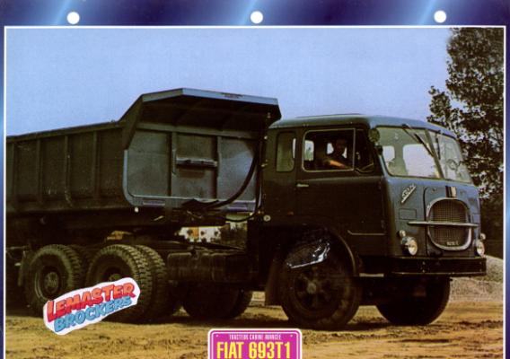 FICHE COLLECTION FIAT 693 T1 1968