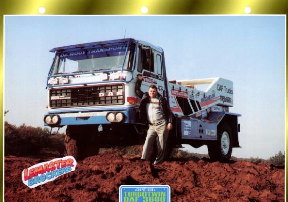 FICHE TECHNIQUE CAMION RALLYE DAF 3600 TURBOTWIN 1986