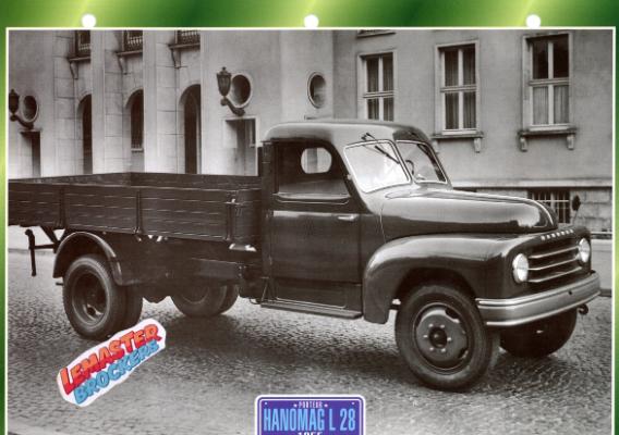 FICHE TECHNIQUE CAMION HANOMAG L28 1955