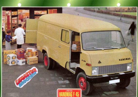 FICHE TECHNIQUE CAMION HANOMAG F45 1967