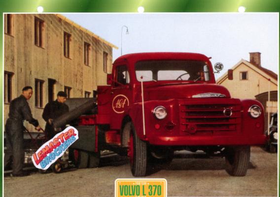 FICHE TECHNIQUE CAMION VOLVO L370 1961