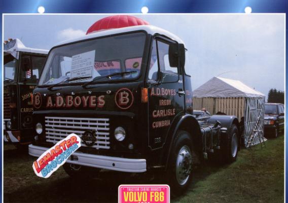 FICHE TECHNIQUE CAMION VOLVO F86 1974