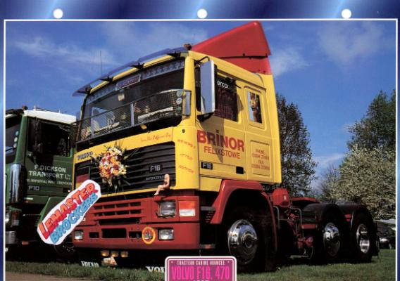 FICHE COLLECTION CAMION VOLVO F16 470 1987