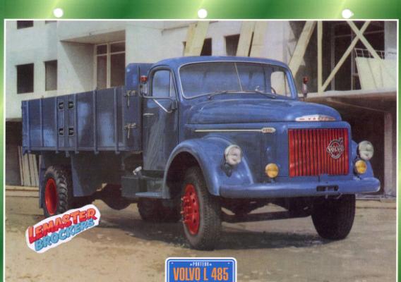 FICHE TECHNIQUE VOLVO L485 1963