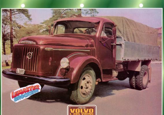 FICHE COLLECTION CAMION VOLVO L385 VIKING 1964