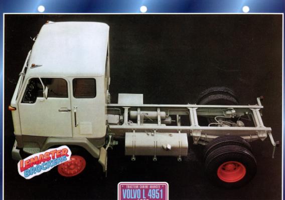 FICHE COLLECTION CAMION VOLVO L 4984 1963