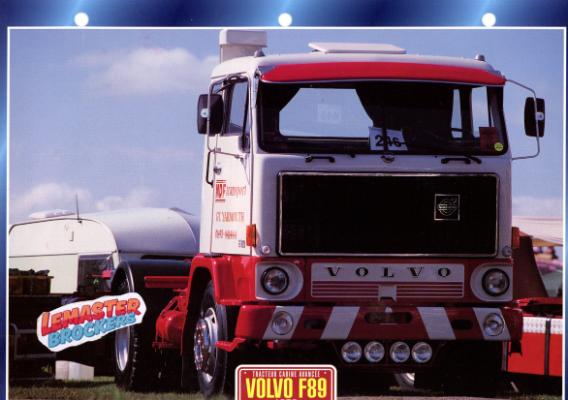 FICHE TECHNIQUE CAMION VOLVO F 89 1970