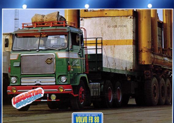 FICHE TECHNIQUE CAMION VOLVO FB88 1972