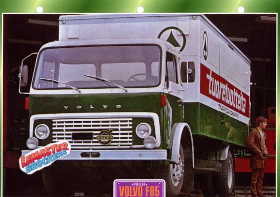 FICHE TECHNIQUE CAMION VOLVO F85 1972