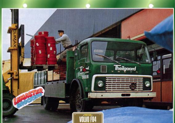 FICHE TECHNIQUE CAMION VOLVO F84 1972