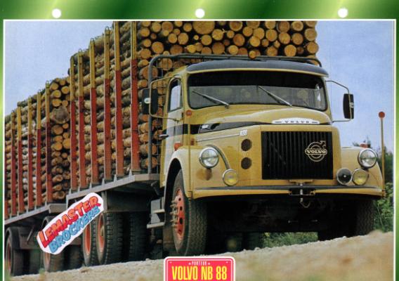 FICHE TECHNIQUE CAMION VOLVO NB 88 1972